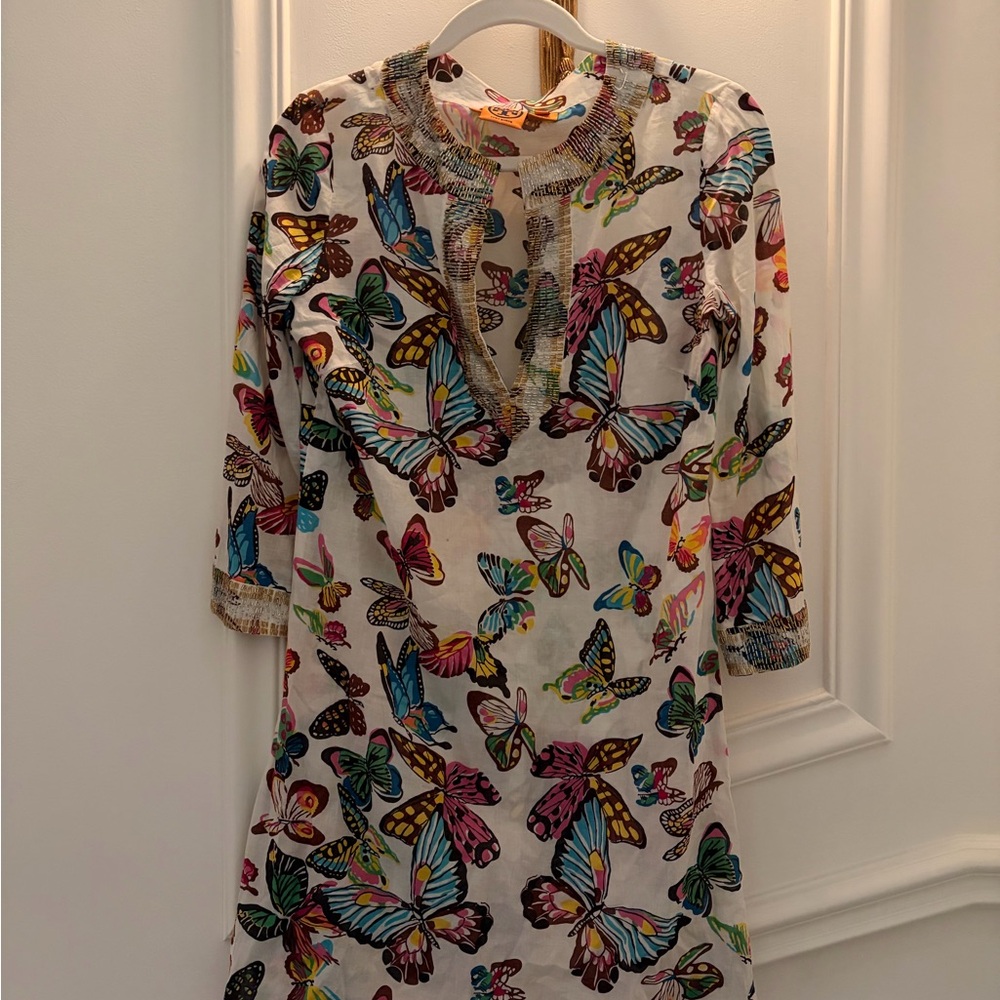 Tory Burch Multicolor Sequin Butterfly Top